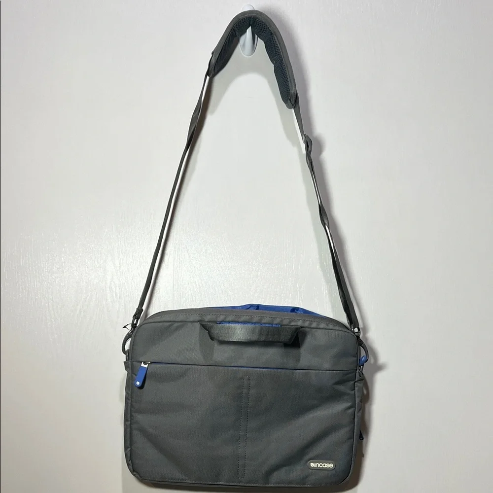 Incase Gray 13” Laptop Bag with Blue Accents